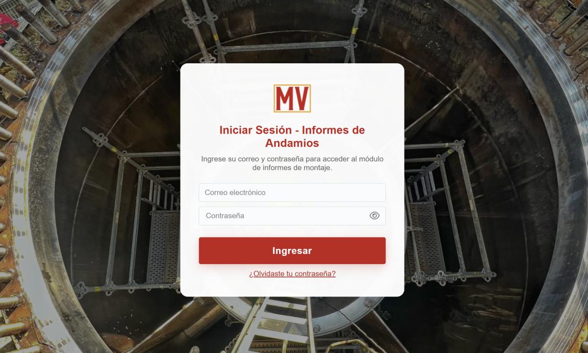MVTrack | Plataforma de Control y Gestión de Andamios